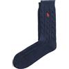 Polo Ralph Lauren Calzini navy a trecce con pony - 9/11 - 39/41 NAVY - POLO RALPH LAUREN 15920670106 - C - M002