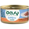OASY CAT CAPRICE DADINI IN SALSA CON SALMONE & POLLO 85 GR.
