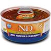 FARMINA N&D CAT PUMPKIN AGNELLO, ZUCCA & MIRTILLO 70 GR.