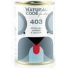 Natural Line NATURAL CODE DOG 403 VITELLO, ARINGA & ZUCCA 400 GR.