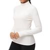 THE GYM PEOPLE Camicia Intima da Donna a Collo Alto, a Maniche Lunghe, in Pile, con Foro per Il Pollice
