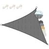 Sol Royal Tenda a Vela Ombreggiante Triangolare HDPE Parasole Giardino UV | 6x6x6m 600x600x600cm antracite traspirante protezione e raggi UV tendone tende SolVision Vele permeabile telo Shade Sails HS9