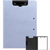 TenaLucy Design a Doppia Clip Portablocco A4 con Pinza, Extra Spesso Cartellina Rigida con Pinza, Leggero Cartelline Portadocumenti, Cartelletta Rigida cons Pinzas per Scuola Industria Ufficio (Blu)