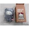 Sanrio Hello Kitty Peluche Orso Charm Grigio Fluffy Portachiavi Snow Latte