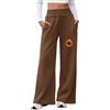 Fashora Pantaloni Donna Invernali Pantaloni Tuta Termici in Pile | Pantaloni Jogging a Gamba Larga, Pantaloni Caldi Felpati in Cotone, Pantaloni Sportivi, Vita Alta, con Tasche e Coulisse