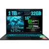 ASUS Gaming Notebook, Intel Core 5 210H up to 4.8GHz, 32GB DDR5 RAM, 1TB NVMe SSD, NVIDIA GeForce RTX 5050 8GB, 16 FHD IPS Display, WiFi 6E, Backlit Keyboard, Windows 11 Pro, Portable QWERTY
