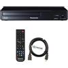 DYNASTAR Lettore Blu-ray senza regioni, compatibile con lettori Blu-ray Panasonic DMPBD e DVD, senza regioni, senza zone, bundle con HDMI da 1,8 m