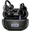 DUCOCUB Cuffie Bluetooth 5.4, Auricolari Open Ear Cuffie Clip-On | 48 Ore Cuffiette Conduzione Ossea, DNN Noise Cancelling, Comfort Adattivo, Audio Immersivo, Auricolari Bluetooth, 4 Mic, IPX7