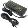 TOPXCDZ Alimentatore DC 24 V 5 A, 120 W AC 100 - 240 V a DC 24 V, trasformatore 5,5 mm x 2,5/2,1 mm, cavo di alimentazione per router wireless, sistema di sicurezza CCTV, monitor LCD, spina EU