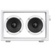 JAYINE Altoparlante Bluetooth portatile a cassetta, altoparlanti minimalisti da 16 W, wireless Bluetooth, suono potente HD e ampia compatibilità V5.3 per interni ed esterni, bianco