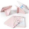KTGGHG Caso iPad Air 11 pollici M4/M3/M2 (2026/2025/2024) e iPad Air 5ª/4ª generazione con porta-Apple Pencil, cover trasparente rimovibile e girevole, supporto verticale/orizzontale, rosa