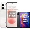 Xiaomi Redmi Note 17 Pro Max 5G 8+512G rosa nuvola con grigio Pad 2 WiFi 4+ | Capacità della batteria da 9210 mAh, IP66/IP68, fotocamera da 50 MP, display AMOLED da 1,5 K da 6,83 pollici