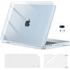 MOSISO Custodia Compatibile con MacBook Air 13 Cover M5 M4 M3 M2 2026-2022 | Case&Copritastiera&Pellicola&Copri Webcam per MacBook Air 13,6 pollici A3449 A3240 A3113 A2681, Celeste Cristallo