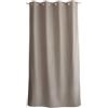ED ENJOY HOME Tenda termica isolante, 140 x 240 cm, beige, co. Fiordo | Tenda con occhielli, antifreddo, fodera in pile nero, per soggiorno, sala da pranzo e camera da letto