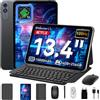 T60Pro Tablet 13,4 Pollici,Android 16 Tablet Con Tastiera,120Hz Display,24Gb RAM