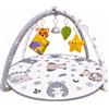 Edibaby, Palestrina Neonato 0-6 Mesi con Arco Rimovibile, Giocattoli Sensoriali, Specchio Sospeso, Tappeto Pieghevole, Idea Regalo Nascita (Elephant Edition)
