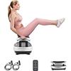 EILISON elite vibration plate - whole body workout pedana vibrante w / band loop - home fitness attrezzi per la perdita di peso, tonificante, benessere, fit massaggi