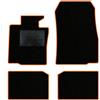 QUEMAR Tappetini Auto per MINI Countryman R60, Bordo Arancio, 0 Ricami | anche Paceman R61 / 2010-2016 / Kit Tappeti Moquette e Gomma su Misura / Set 2 Ant. + 2 Post./ Ricami e Colori Personalizzati