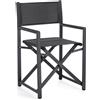 Bizzotto Taylor, sedia regista grigio scuro/antracite