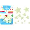 FLYPOP'S - Stelle Fosforescenti Adesive - Accessorio Decorazione - 031520 - Bianco - Plastica - Astronomia - Giocattolo per Bambini - Regalo - Spazio - Notte - Cielo Stellato - A Partire dai 3 Anni