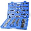 Fxzqgnh 110 Pezzi Kit di Maschi e Filiere con Valigetta in Acciaio HSS Set di Maschi e Filiere con Valigetta Antiusura Utensili per Amanti Del Fai da Te