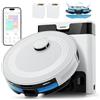 Lefant M2 Pro Robot Aspirapolvere Lavapavimenti con Mappatura, Stazione Svuotamento Automatico, Aspirapolvere 6000Pa, Navigazione Laser dToF, Navigazione PSD, Pulizia Personalizzata, WiFi/App/Alexa