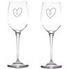 Generico Coppia Bicchieri Personalizzati con Iniziali nomi Calici da Drink Spritz Vino Bianco Rosso Incisi Dedica Anniversario Amore Brindisi festa degli innamorati Romantici Idea Regalo Compleanno Natale