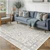 PureCozy Tappeto Salotto Moderno Blu 160x230 cm Antiscivolo Carpet | Lavabile, Pelo Corto, Morbido, Floreale Interno Tappeti per Cucina, Camera, Ufficio, Bagno