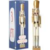 THE TWIDDLERS Schiaccianoci Natale Bianco e Oro 90 cm, Grande Legno | Soldatino Soldato Soldatini Natalizi, Christmas Nutcracker Soldier, Statua Alto Natalizio