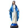 QIANLING Statuetta della Madonna della Grazia di 21,6 cm, in resina, dipinta a mano a colori completi, statua sacra della Madonna della Grazia, statue religiose e decorazioni religiose