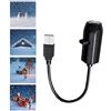 Générique Proiettore Natale Esterno USB LED Rotante 360° Impermeabile Multicolore Effetti Stelle Fiocchi Albero Campana Renne Decorazione Casa Soggiorno Camera Da Letto Soffitto Parete Giardino Balcone