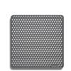 Bodo® Tappeto per Lavandino - Quadrato - Grigio - 37 x 37 cm - per Lavandini 40 x 40 cm (Grigio, 37 x 37 cm)