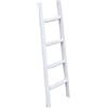 Biscottini Scaletta porta asciugamani bagno 100x7x28 - Scala Decorativa in Legno - Scala portasciugamani - Scaletta legno appendi asciugamani - Portasciugamani da parete Metallo, Bambu