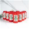 Hofer Friedlicht HOFER - Set di candele funerarie [St. Rupertus] con bruciatore fino a 54 ore di durata di combustione, candela tomba, colore rosso, candele da cimitero, luce per lanterna funeraria