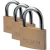 Master Lock CAD30 Magnum Piccolo Lucchetto in Ottone Massiccio e Chiave (Confezione da 3)