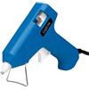 LogiLink Mini pistola per colla a caldo da 10 W, ideale per fai da te, per lavori fai da te, con supporto, colore: blu, con 2 cartucce Ø 7,2 mm, WZ0050