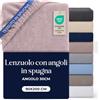 Dreamzie Lenzuolo Angoli 90x200 Rosa chiaro - Spugna 80% Cotone, Oeko-Tex | Lenzuolo in Spugna Morbida · 80% Cotone, 20% Poliestere · Angoli 30cm Elastici · Lavabile 60°C · Oeko-Tex