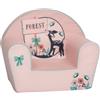 Delsit Poltroncina per Bambini da 9 Mesi, Sedia Morbida in Schiuma per Cameretta, Divanetto per Gioco e Relax, Leggera e Sfoderabile, Arredo per Bambino, 52x32x42 cm