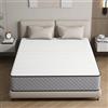 Matoresu Materasso Singolo 80x190, Altezza 21 cm, Medio Rigido, Materasso a Molle e Schiuma, Ergonomico, Insacchettate Sostegno Perfetto, Confortevole e Traspirante