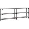 vidaXL Tavolo Consolle Grigio Sonoma 200x29x75 cm in Legno Multistrato