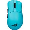 ASUS ROG Gladius IV Ace, blu, progettato per destrorsi, sensore ottico, connessione wireless RF + Bluetooth + USB Type-A, 65000 DPI, colore blu