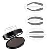 Generale Kit timbro sopracciglia, timbro sopracciglia con stencil w | 3 tonalità, coperchio specchio, compatto, impermeabile e resistente al sudore, rapido(Arched eyebrows,B2)