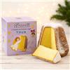 Generico Pandoro Classico 700g con Angelo Decorativo in Ceramica - Soffice Dolce Natalizio Tradizionale Italiano, Confezione Elegante Regalo per Natale e Feste Compatibile Thun