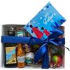 Generico Scatola Regalo con Cioccolatini al Liquore Assortiti, 15 Pezzi e mini bottiglia liquore amaro del capo Confezione festa del papà 174g, 10x15x 3.5 cm