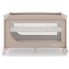 kk Kinderkraft Kinderkraft LEODY UP lettino da viaggio 2 in 1, box sicuro, chiusura in un gesto, 2 livelli del fondo, ruote con blocco, ingresso laterale con zip, Beige