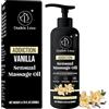 Dude's Love - Biologico - Olio da massaggio sensuale afrodisiaco commestibile alla vaniglia per coppia-Leccabile|per momenti sessuali intimi - Vaniglia naturale e gelsomino con olio di cocco - 200 ML