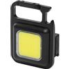 GTV Mini torcia LED ricaricabile, COB lampada da lavoro con magnete, apribottiglie, 500 lm, 6500 K, IP44, porta di ricarica USB-C, per officina e campeggio
