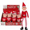 ColorBaby Elves Behavin' Badly Pack 12 Elfi Naughty, Bambola Originale 30 cm, Elfie Flessibile, Corpo Morbido e Viso Vinile, Elfo di Natale, Peluche per Ragazzi e Ragazze (85522)