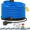 TOFFCAEA Cavo Scaldante per Tubi Antigelo, Tubo di Riscaldamento antigelo autoregolante con termostato, protezione antigel, per tubo dell'acqua, impermeabile (12M) (Blu, 6 Metri)