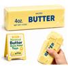 Siebkorb Burro di cera Squishy, Croccante Cera Cracking Squishy con nucleo di burro a rimbalzo lento, croccante tattile a lento ripresa da spremere sensoriale, antistress, per adulti (giallo)